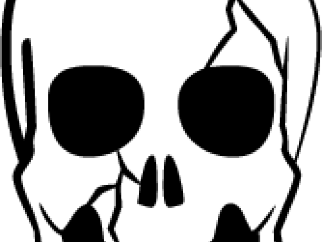 Scary Skull , Png Download - Skull Halloween Template Clipart (640x480), Png Download