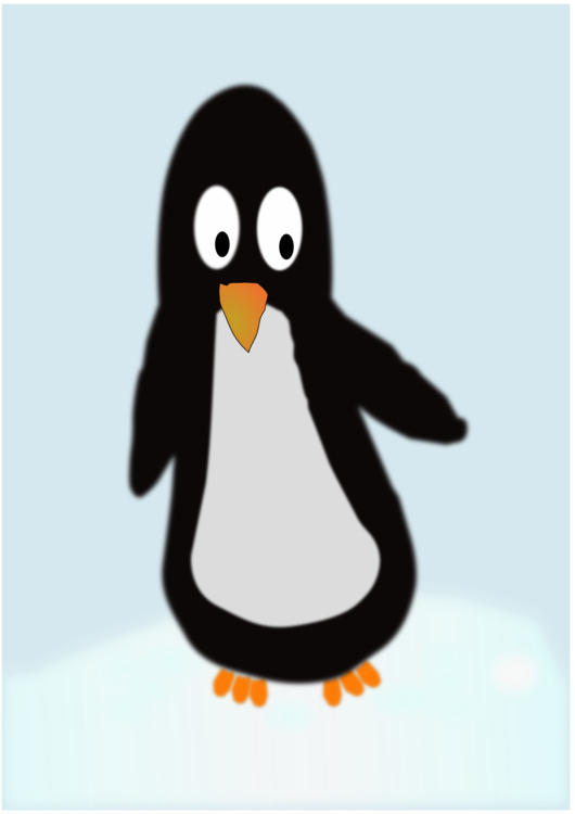 Adã©lie Penguin Clipart (530x750), Png Download