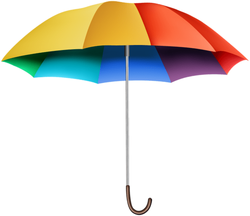 Free Png Download Rainbow Umbrella Transparent Clipart - Umbrella