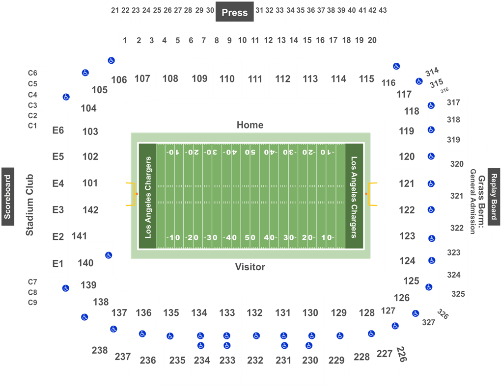 In Defense Of The Big Ten Tournament At Madison Square - Dignity Health Sports Park Main Stadium Seat View Clipart (1050x810), Png Download