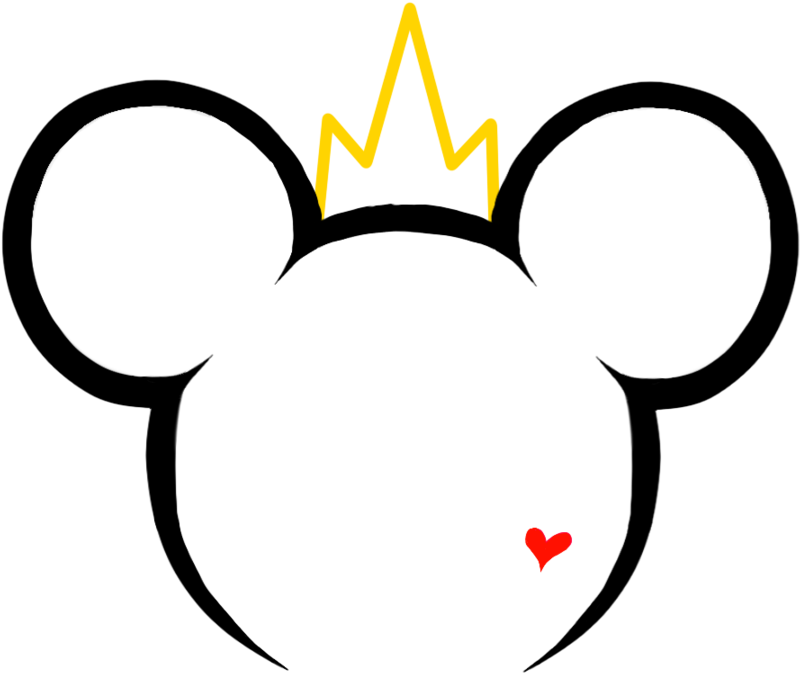 Mickey Head Outline Clipart Collection - Transparent Disney Crown - Png Download (900x900), Png Download