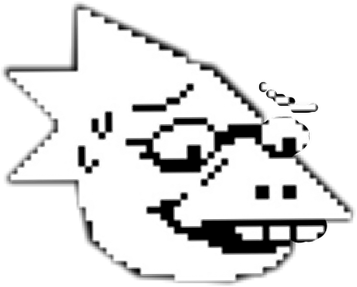 Alphysundertale Undertale Alphys - Undertale Alphys Face Clipart (722x580), Png Download