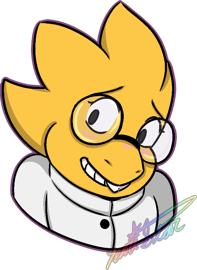 Shy Alphys Sticker - Shy Alphys Clipart (656x901), Png Download