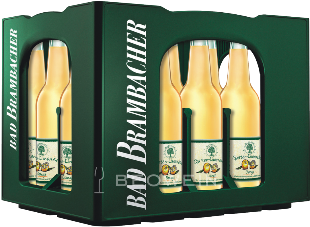 Bad Brambacher Garden Lemonade Orange 20x0,5 L Glass - Garten Lemonade Clipart (1080x1080), Png Download