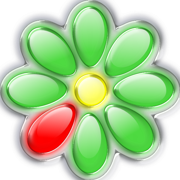 Flower With Green And Red Petals Clipart (600x600), Png Download