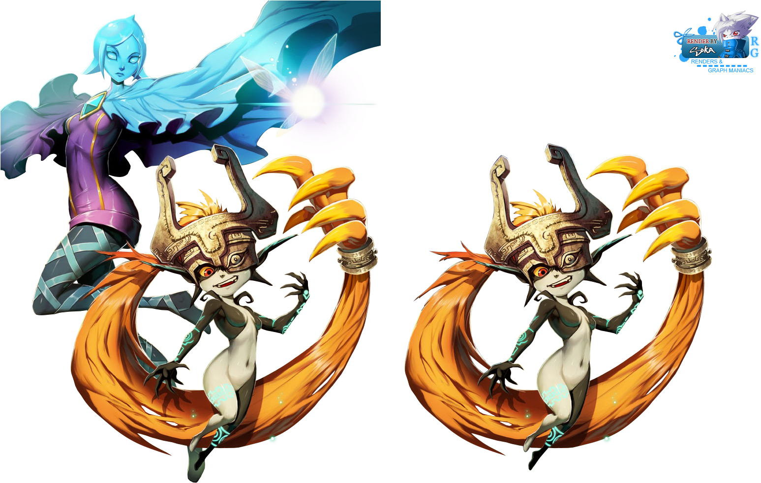 Renders Character Fi Midna Navi Artiste Genzoman The - Fifa World Cup Mascot Clipart (1600x1000), Png Download