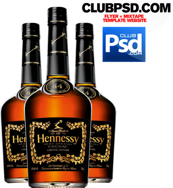 Henny Bottles - Botellas De Trago Png Clipart (552x600), Png Download