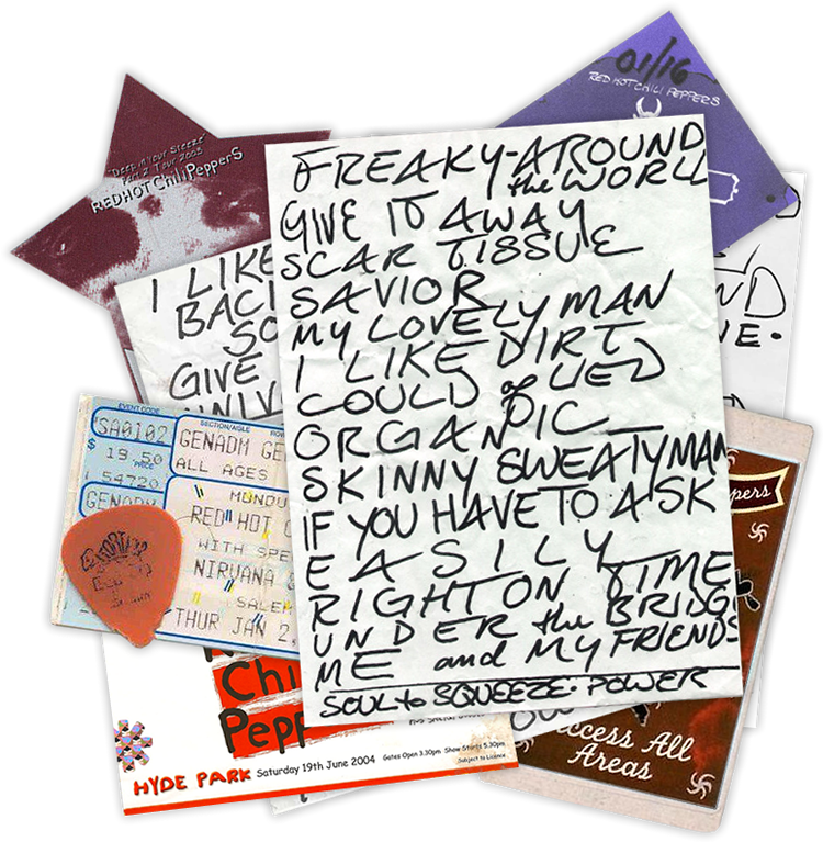 Red Hot Chili Peppers Egypt Setlist Clipart (800x800), Png Download