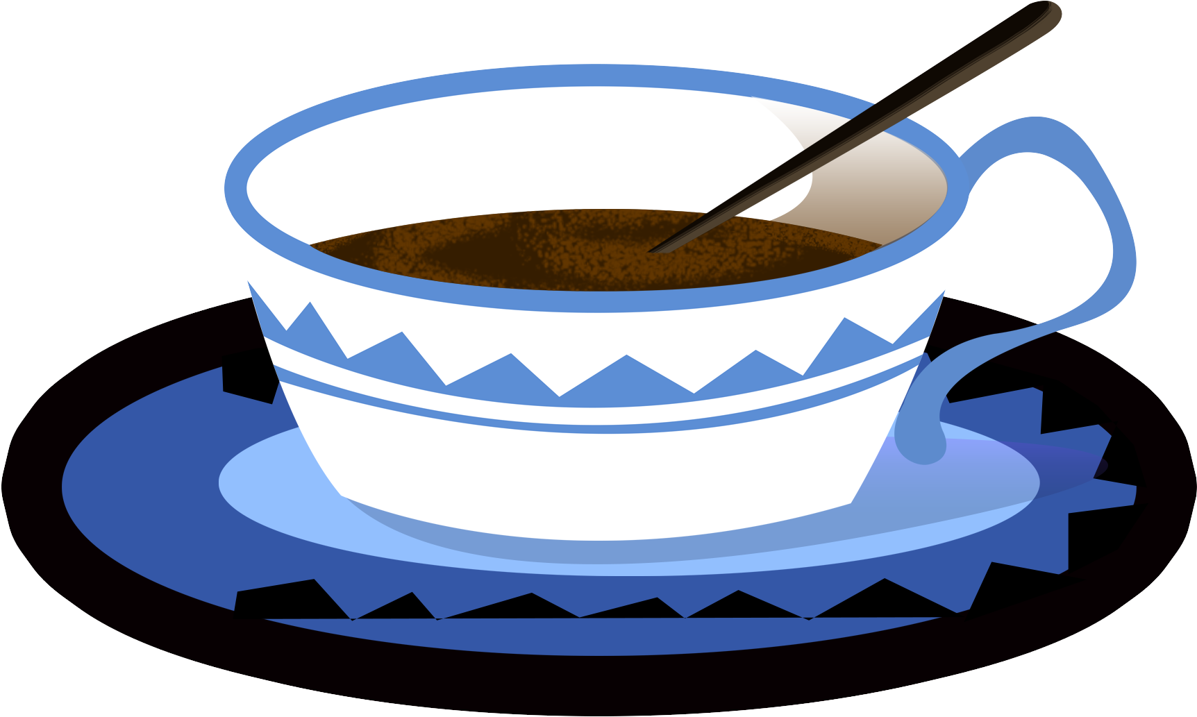 Cup Blue Coffee Drink Png And Psd Clipart (2000x2000), Png Download
