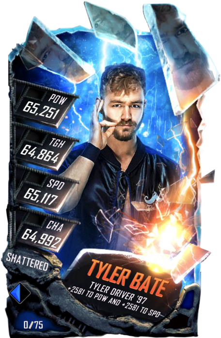 Tylerbate S5 24 Shattered - Wwe Supercard Rey Mysterio Clipart (456x720), Png Download