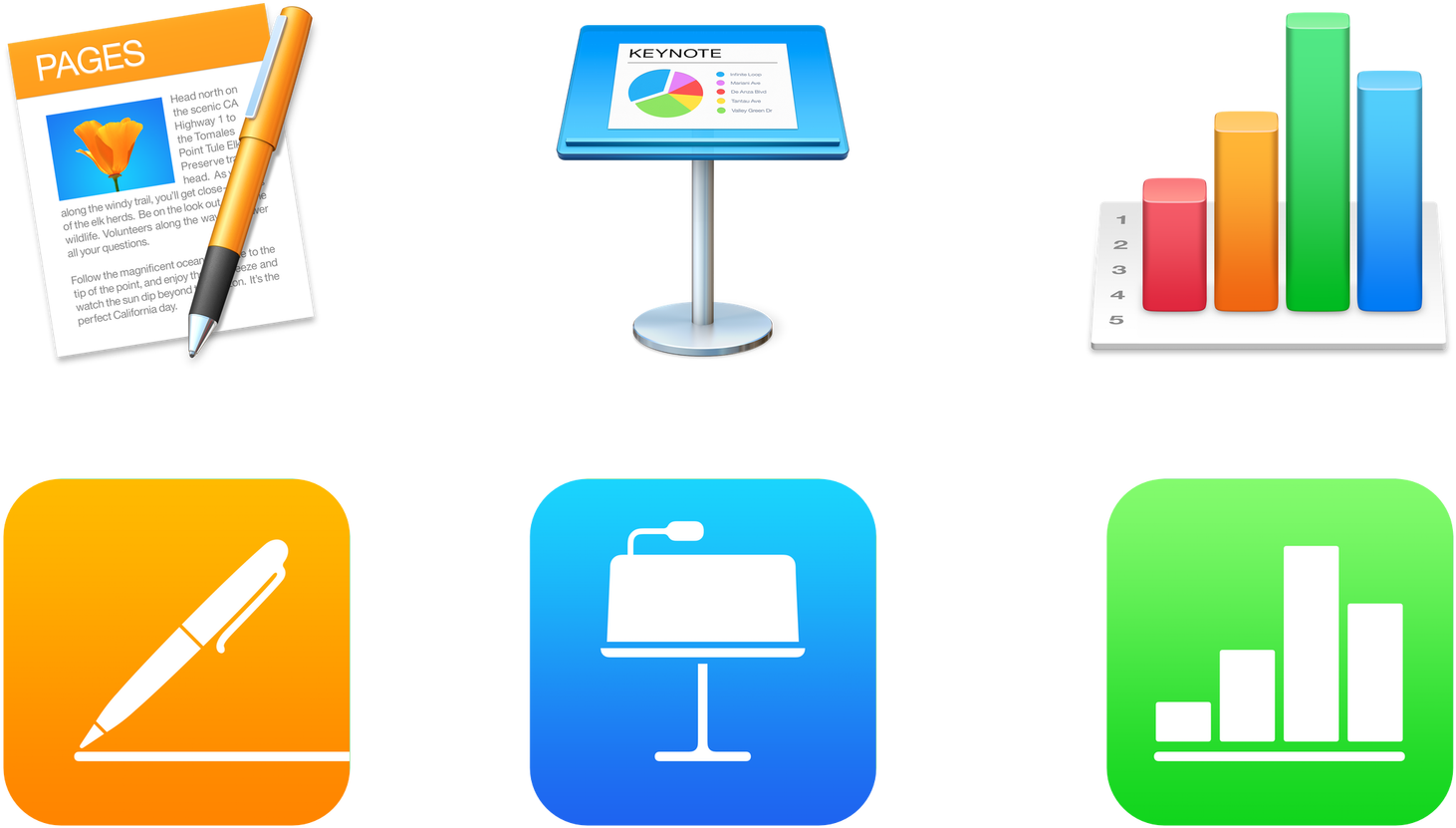 Apple Makes Its Iwork, Imovie & Garageband Productivity - Iwork Mac Clipart (1600x940), Png Download
