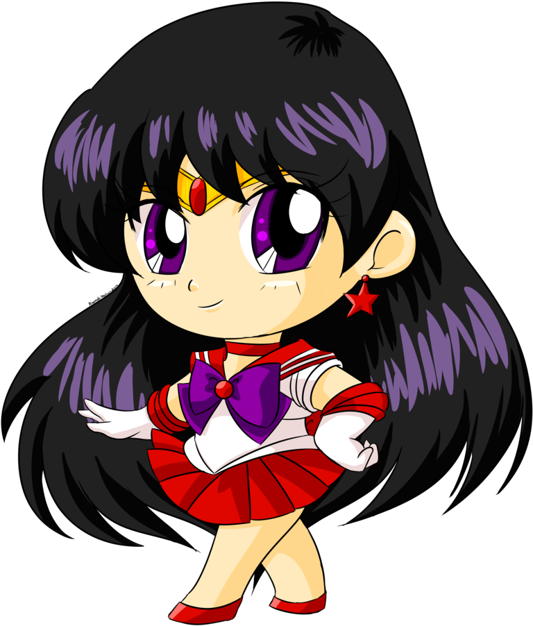 Image Result For Sailor Chibi Moon Pinterest Ⓒ - Sailor Mars Sailor Moon Chibi Clipart (800x1035), Png Download