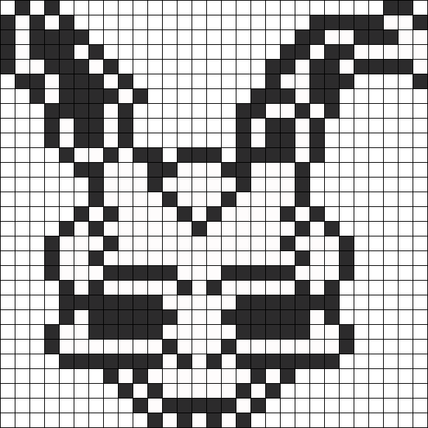 Frank From Donny Darko Perler Bead Pattern / Bead Sprite - Donnie Darko Cross Stitch Patterns Clipart (610x610), Png Download
