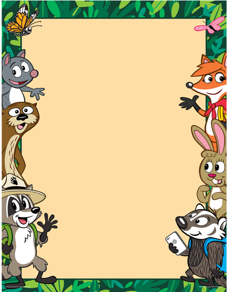 Ranger Rick Blank Chart - Cartoon Clipart (590x590), Png Download