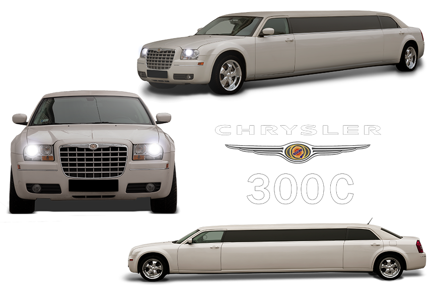 Chrysler 300c White - Limousine Clipart (854x567), Png Download