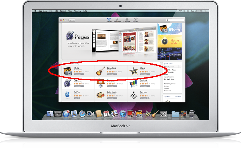 Apple Marketing Material Depicting What The Upcoming - Mac Os X Snow Leopard App Store Clipart (843x520), Png Download