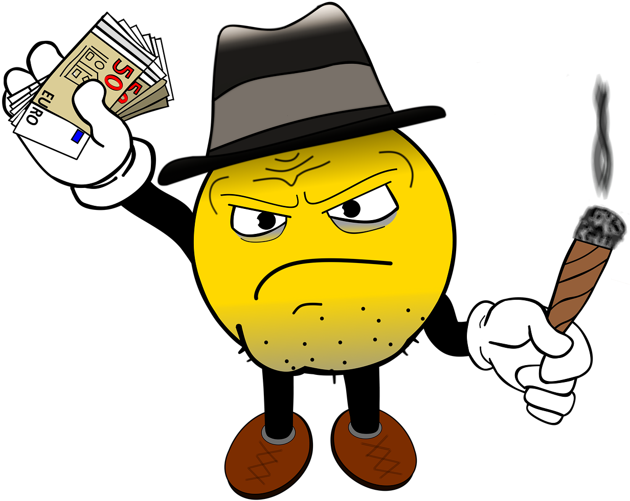 Smiley Smilie Comic Caricature Png Image - Smiley Mafia Clipart (1280x1149), Png Download