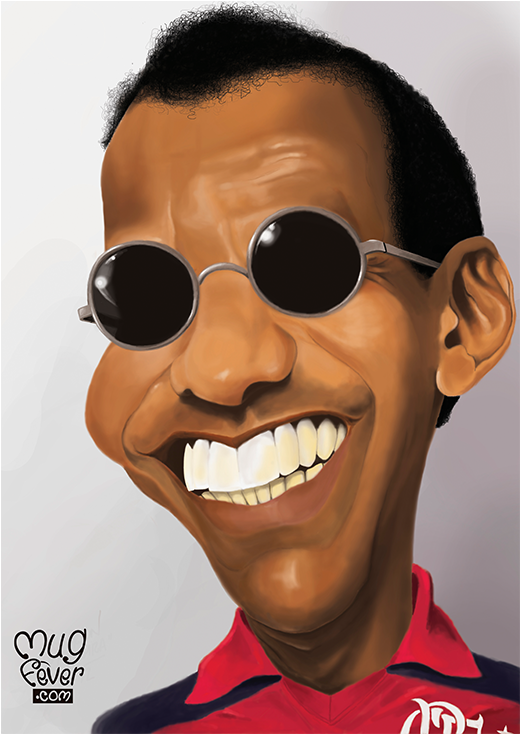 One Face Premium Caricature - Cartoon Clipart (1322x1063), Png Download