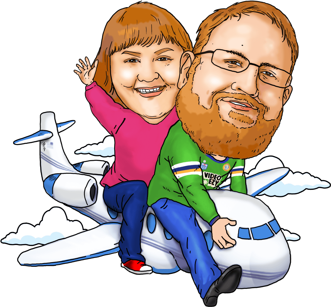 Jpg Black And White Download Couple Vector Caricature - Cartoon Clipart (1200x1121), Png Download