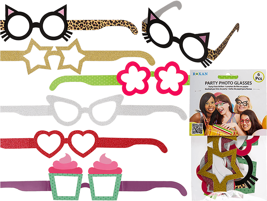 Paper Party Glasses - Paper Party Glasses Png Clipart (945x709), Png Download