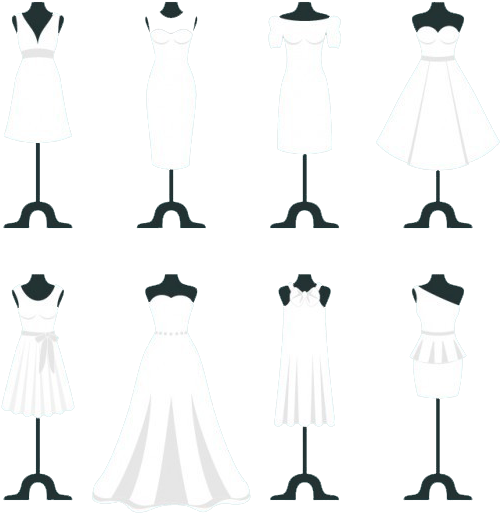 Bride Dresses Free Vector Downloads - Wedding Dress Clipart (626x626), Png Download