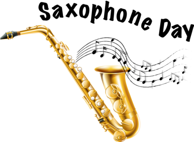 Saxophone Clipart Tenor Saxophone - National Saxophone Day 2017 - Png Download (640x480), Png Download