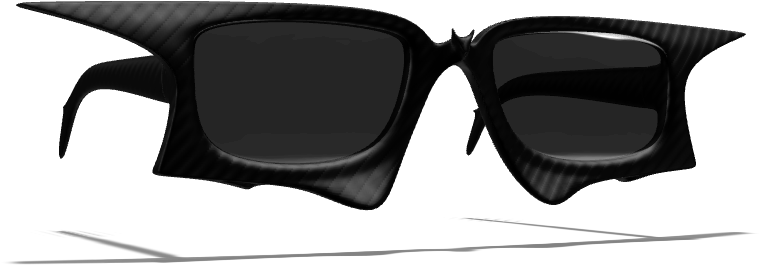 Batglasses - Plastic Clipart (1024x768), Png Download