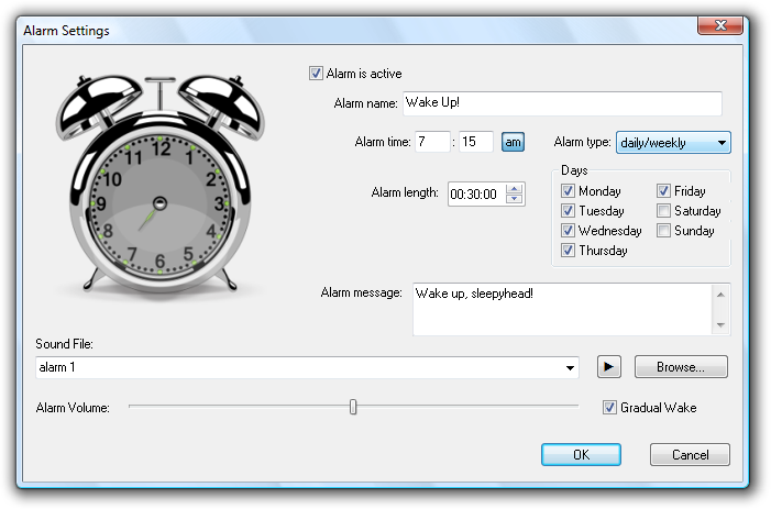 Analogue Alarm Clock - Clock Alarm Ringing Gif Png Clipart (701x463), Png Download