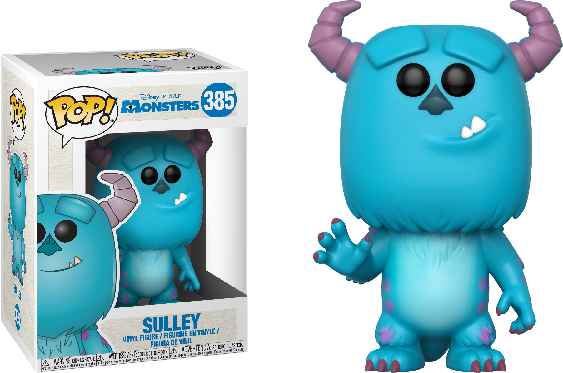Pop Figure Disney Sulley - Monsters Inc Funko Pop Clipart (1802x1195), Png Download