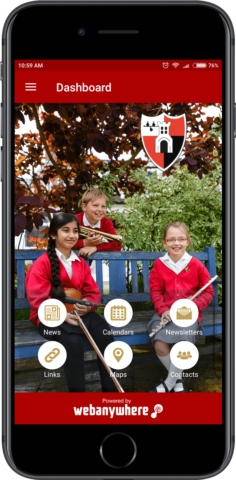 Stanley Road School Mobile App - Iphone Clipart (2000x1675), Png Download