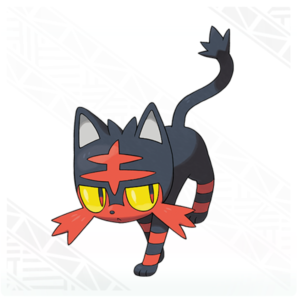 Litten - Litten Pokemon Go Clipart (960x960), Png Download