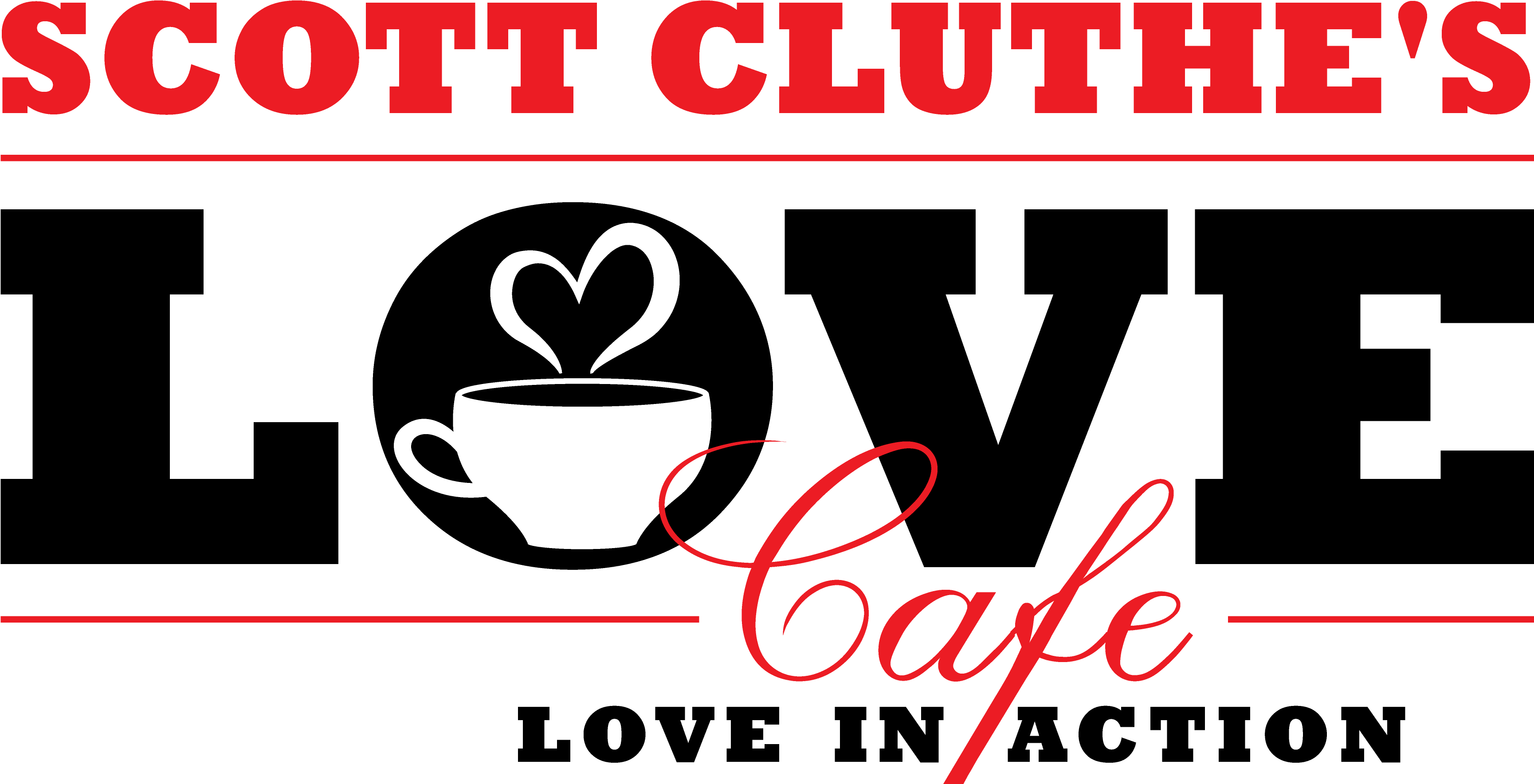 Love Cafe Houston - Cup Clipart (3533x1845), Png Download