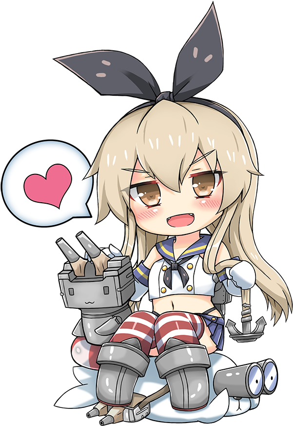 Artworkchibi - Shimakaze Chibi Clipart (840x900), Png Download