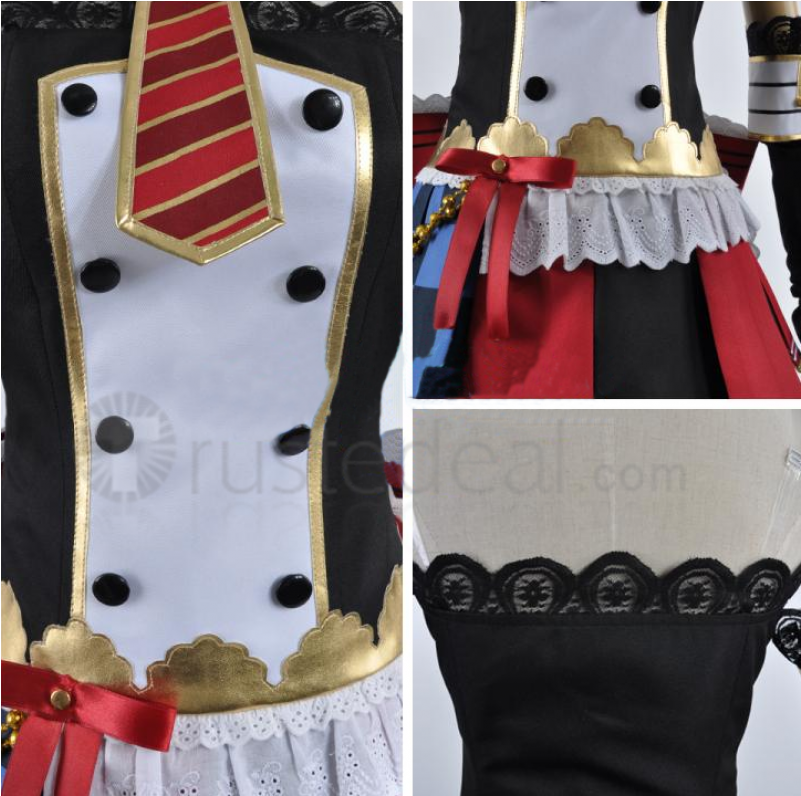 Love Live Cafe Maid Idolized Umi Nozomi Kotori Nico - Ruffle Clipart (800x1200), Png Download