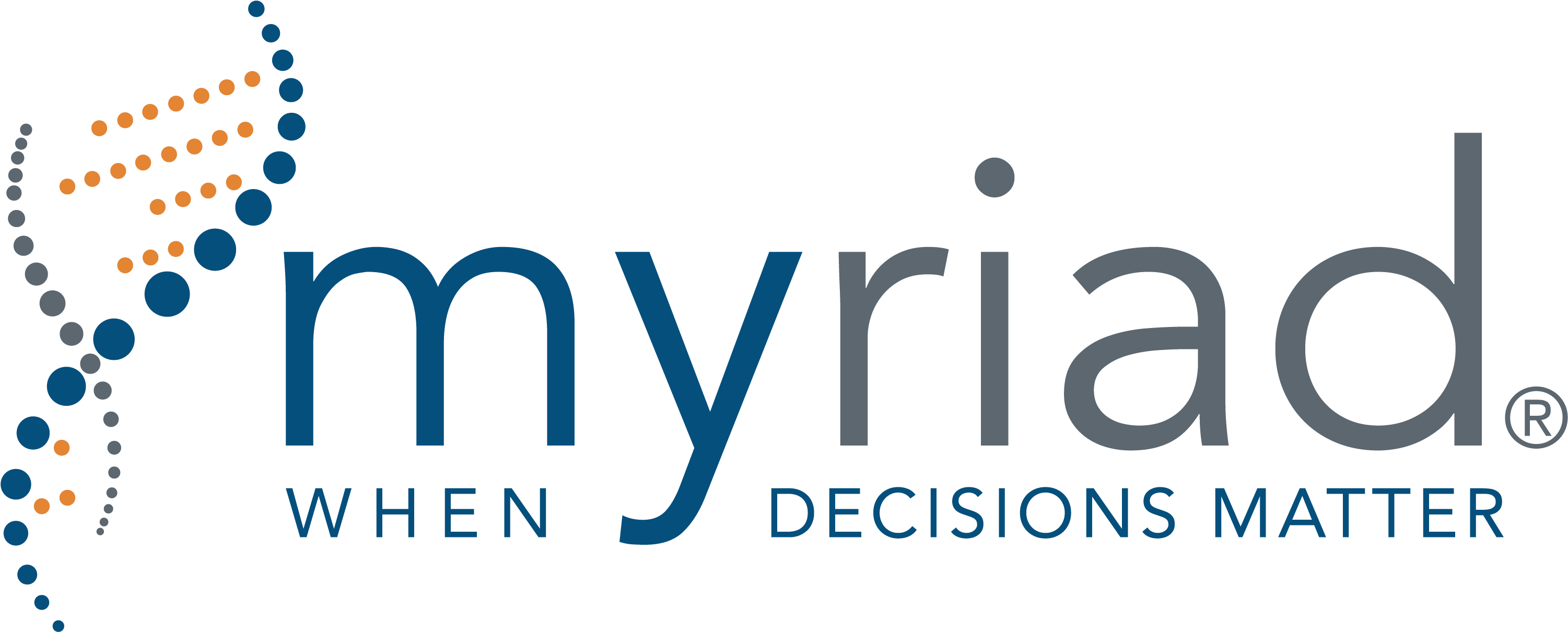 Genetic Tests May Be Used To Identify Increased Risks - Myriad Genetics Logo Clipart (3017x1225), Png Download