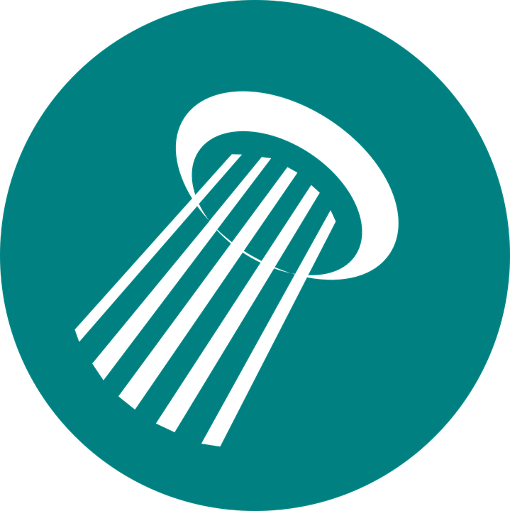 Shower Douche Bathroom Facilities Accommodation - Shower Vectors Clipart (719x720), Png Download