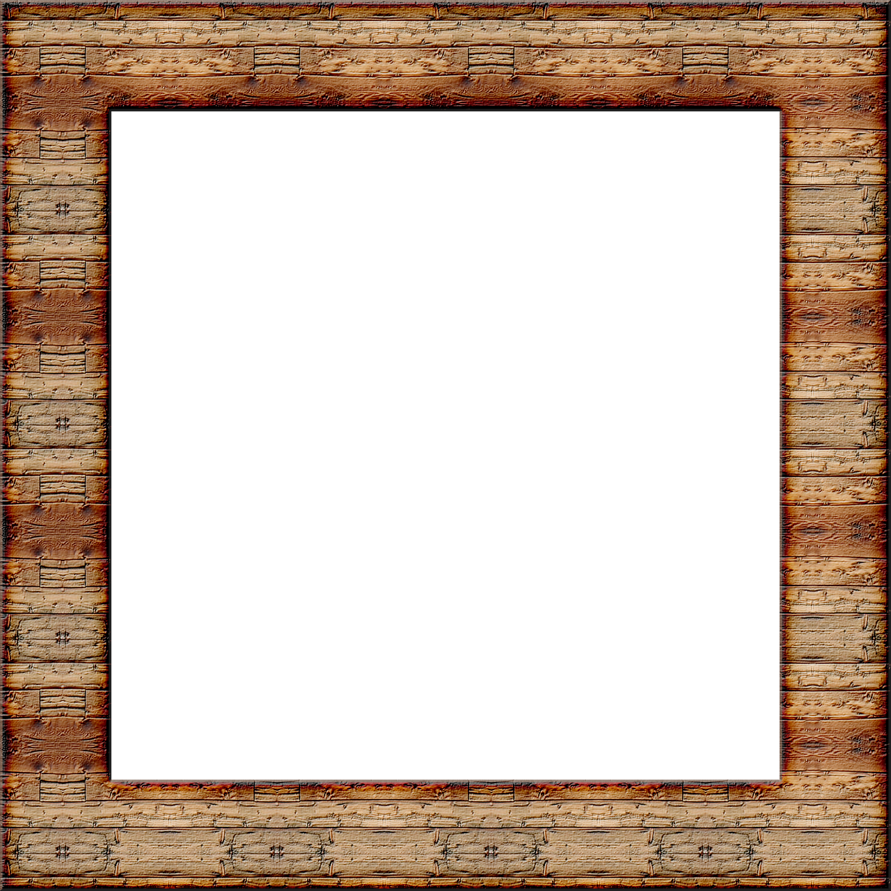 ,decorative,decoration, - Wood Frames And Borders Clipart (1280x1280), Png Download