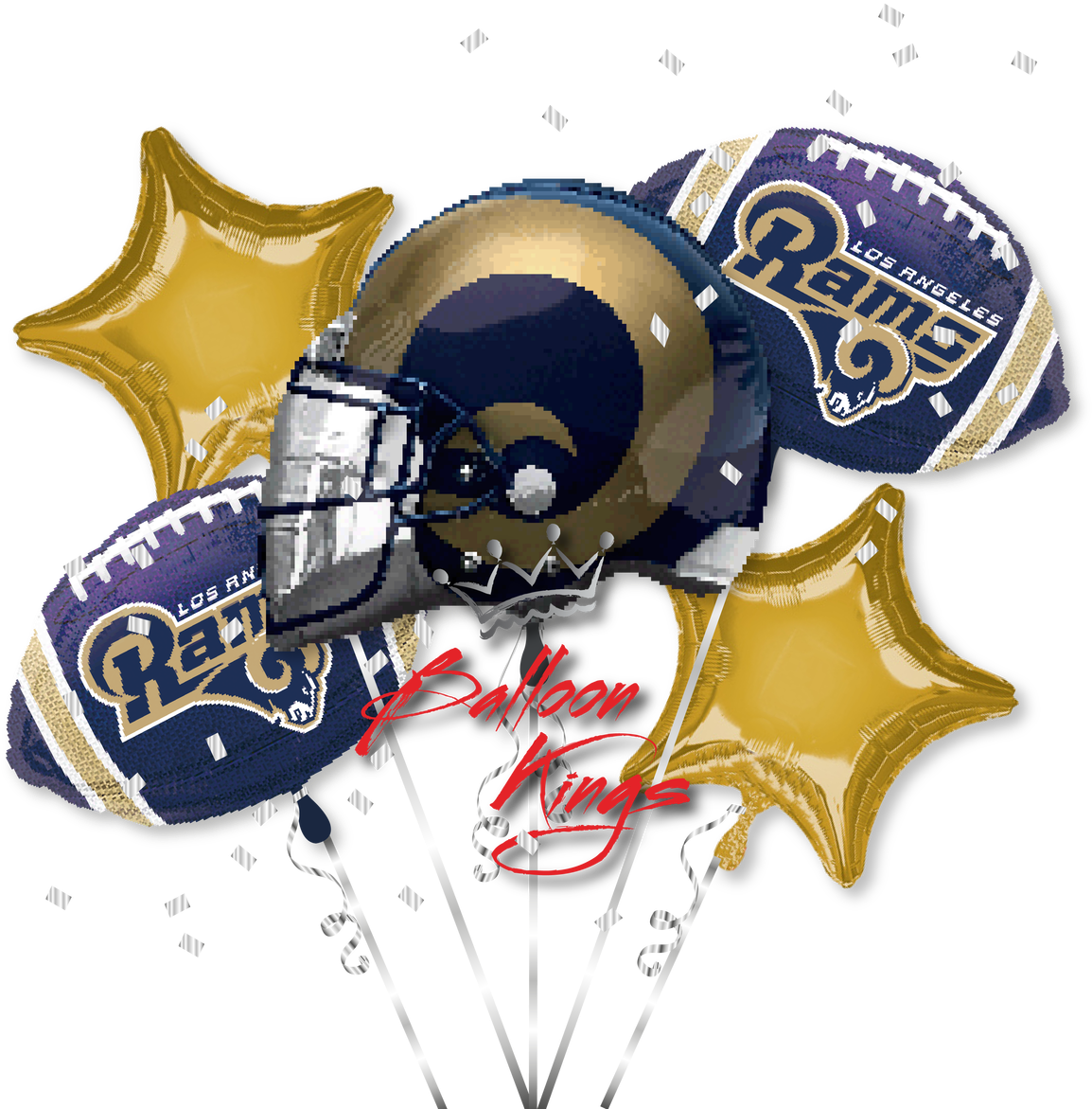 Rams Bouquet - Rams Balloons Transparent Clipart (1280x1280), Png Download