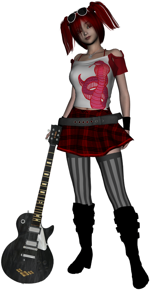 Jjowapi - Guitar Hero 2 Judy Nails Clipart (612x1012), Png Download