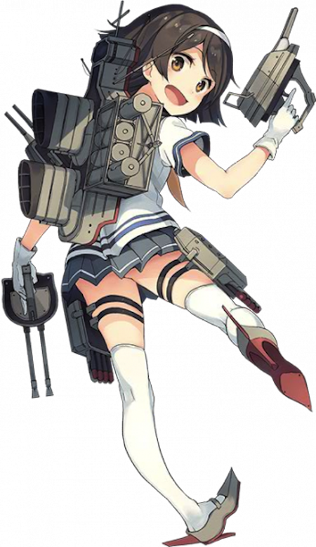 Destructor Tanikaze - - 艦 これ 谷風 Clipart (450x778), Png Download