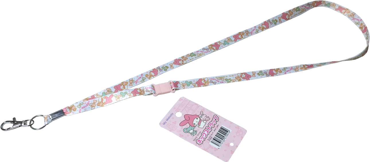 Sanrio My Melody Polyester Kawaii Strings Hanger Neck - Strap Clipart (1600x1200), Png Download