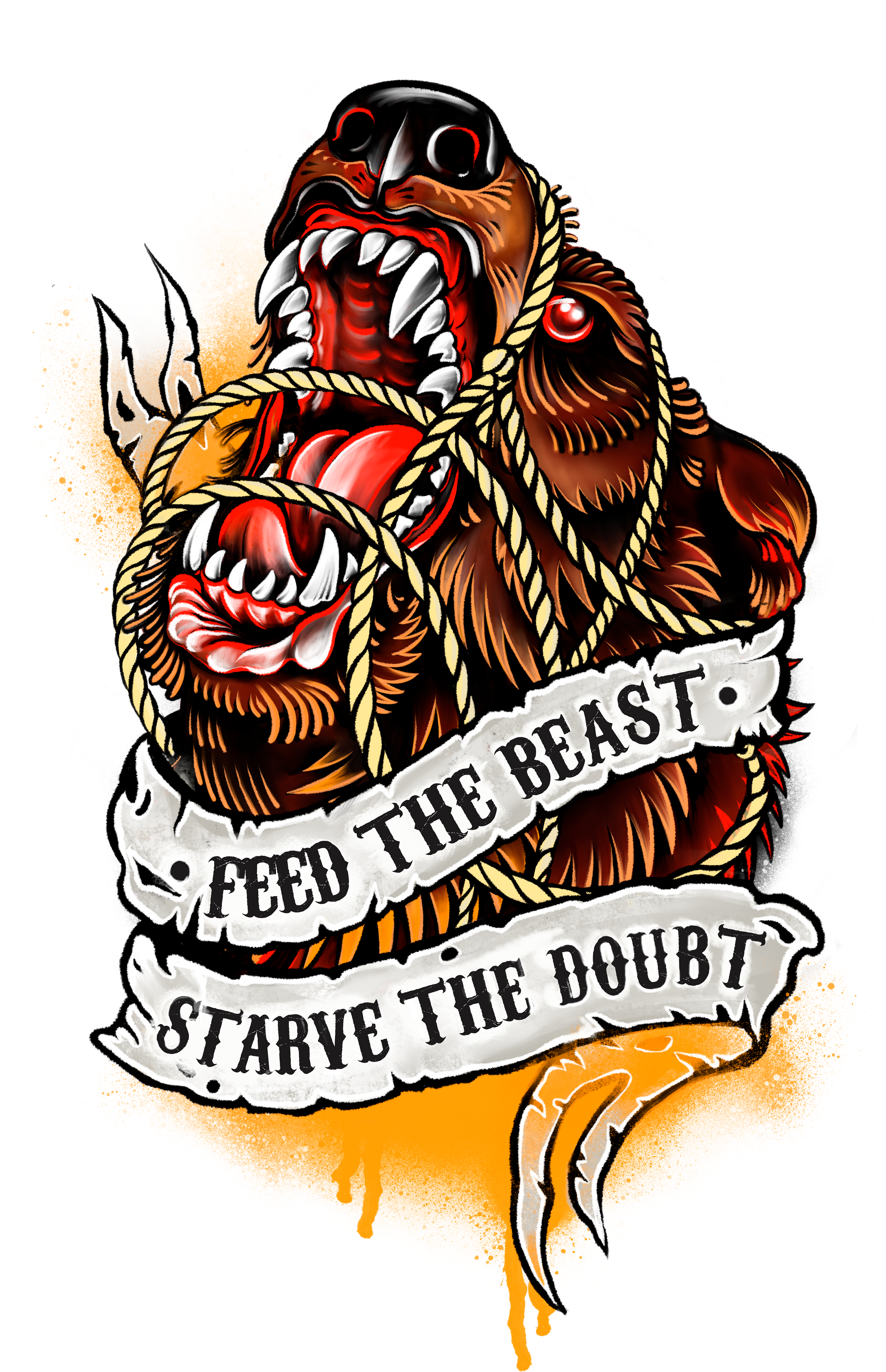 Traditional Tattoo On Behance - Traditional Tattoos Logo Clipart (2800x4327), Png Download