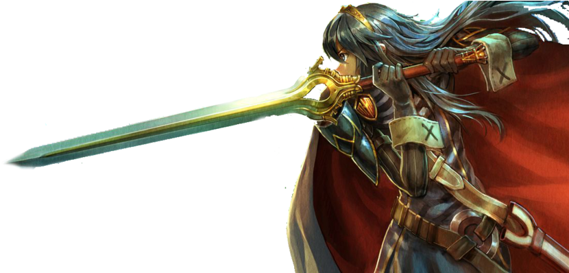 Lucina, Falchion, Fire Emblem, Awakening, Video Games, - Naga Dragon Fire Emblem Clipart (900x397), Png Download