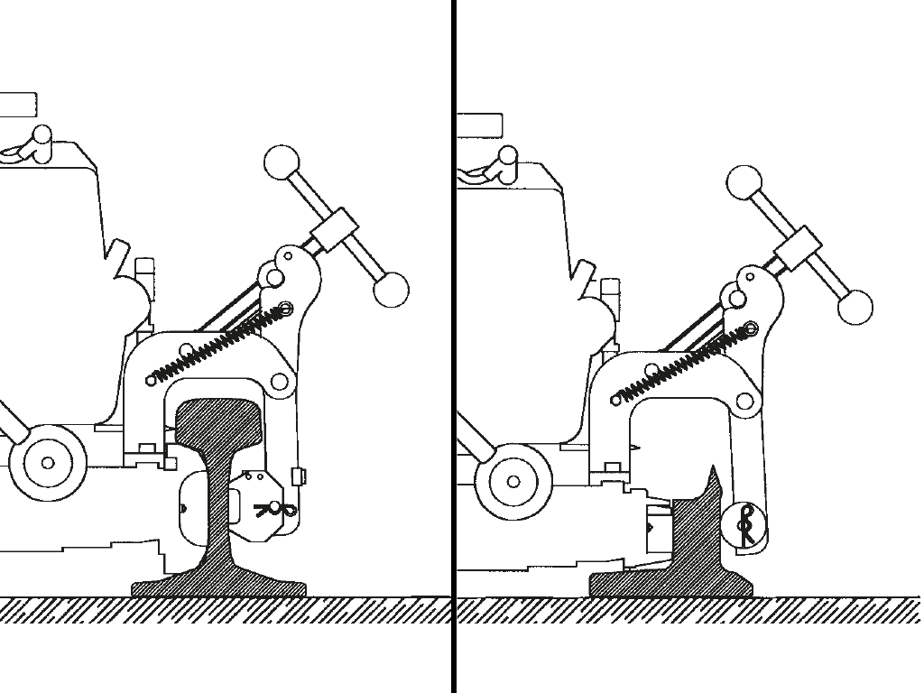 However Removal From The Rail Can Be Quickly Achieved - Machine Tool Clipart (1024x768), Png Download