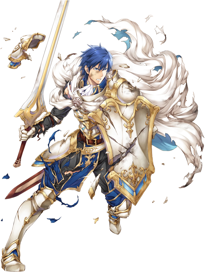 1boy Armor Blue Eyes Blue Hair Cape Fire Emblem Fire - Exalt Chrom Fire Emblem Clipart (850x969), Png Download