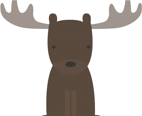 Moose Clipart Woodland - Transparent Woodland Creatures Clipart - Png Download (640x480), Png Download