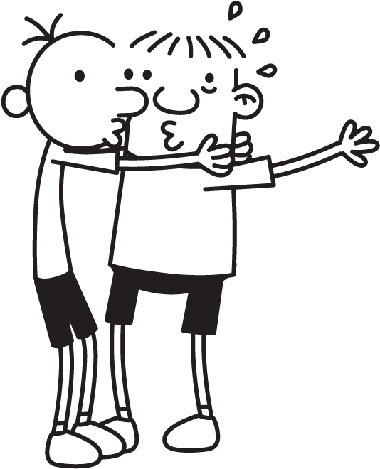Better Greg And Rowley Kiszing Clipart - Greg Heffley And Rowley Jefferson - Png Download (534x660), Png Download