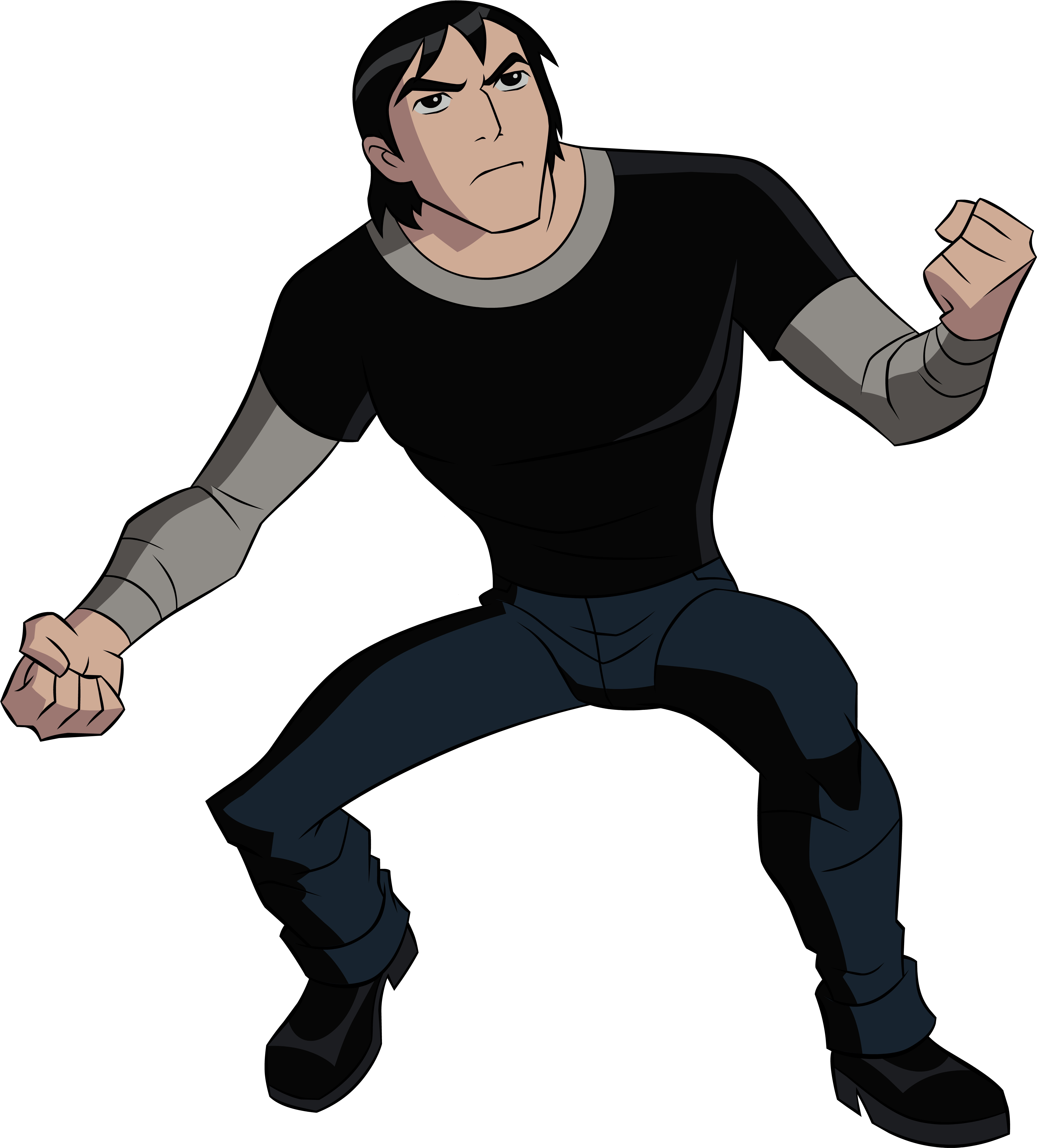 Kevin Levin In Action Mode - Ben 10 Alien Force Kevin Levin Clipart (5301x4857), Png Download