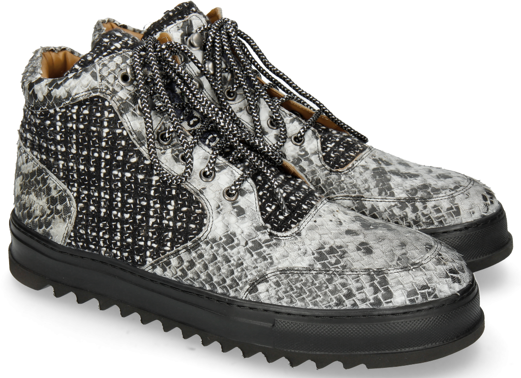 Sneakers Max 1 Snake Tweed Black White - Melvin Hamilton Max1 Sneaker Clipart (1024x1024), Png Download