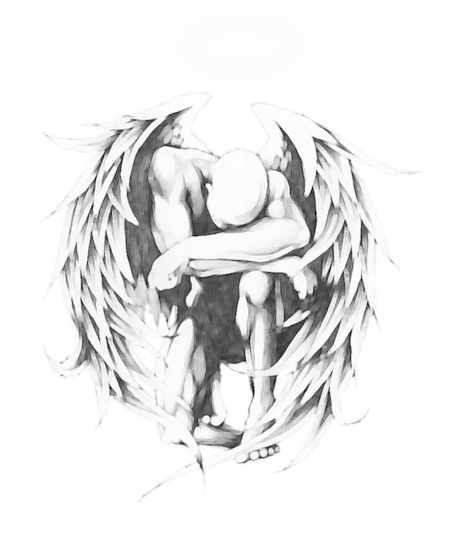 Angel Tattoo Designs Clipart (514x600), Png Download